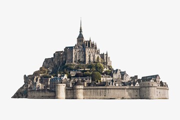 Obraz premium Le Mont-Saint-Michel in Normandy, France image element
