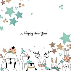 Happy new year Instagram post template