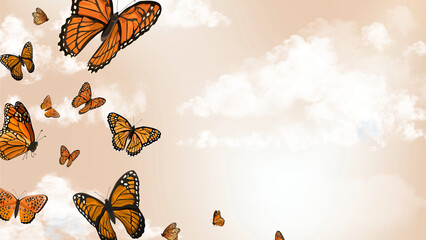 Beautiful butterfly desktop wallpaper © Rawpixel.com