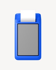 3D payment terminal, element illustration