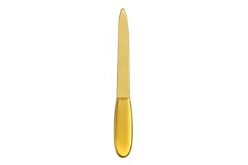 Golden metallic nail file for manicure grooming beauty