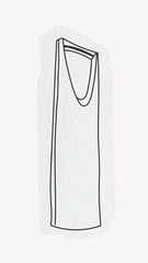 Center Point skyscraper, famous location in Saudi Arabia, line art collage element