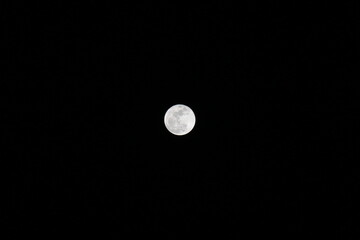 full moon in the night sky