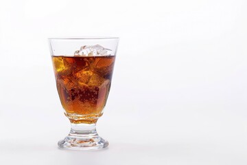 Cool Refresher: A refreshing drink with ice cubes in a transparent glass, is ideal for beating the heat and enjoying a moment of pure refreshment. 