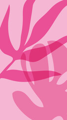 Abstract pink botanical mobile wallpaper