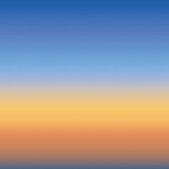 Gradient sky at sunset background