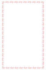 Pink flower frame design element