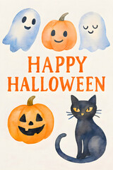 Watercolor Halloween Charm