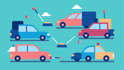 A scenario depicting a multicar pileup being avoided by autonomous vehicles employing advanced predictive analytics and communication technology.