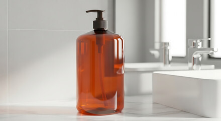 Amber soap dispenser