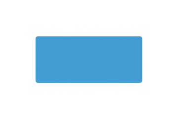 Blue rectangle shape with rounded corners on a transparent background for graphic design and placeholder content