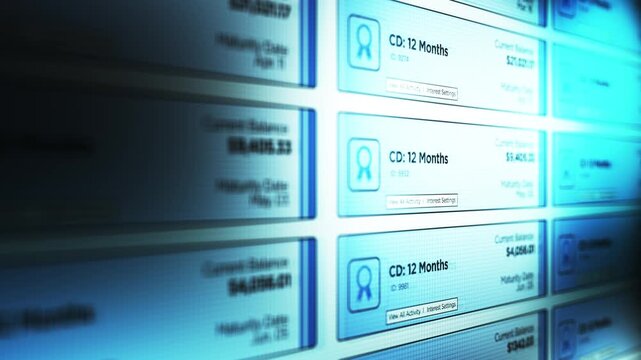 Certificates of Deposit or CDs in Bank - Ominous Lighting