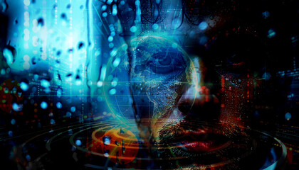 abstract background with water drops