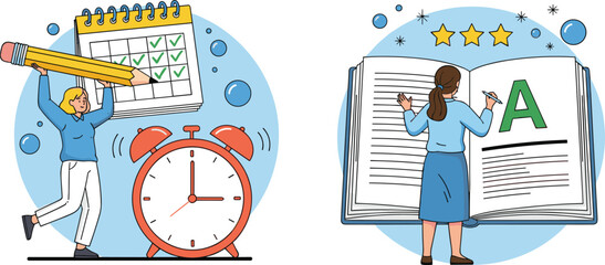 Set of Holiday Icons Featuring Christmas Decorations, Gifts, and Festive Elements on White Background