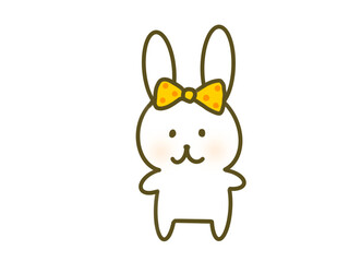 cute rabbit character