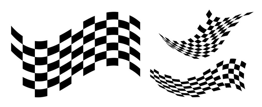 Racing flag. Race flag vector icon. Finishing flag. Vector design illustration