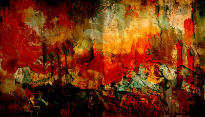 retro vintage faded paint texture on wooden surface background with subtle color wash.