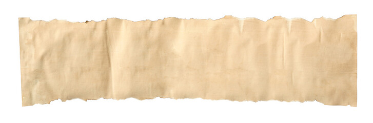 Scroll of old parchment paper isolated on white