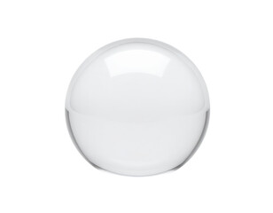 Clear Glass Sphere A Transparent Orb of Light and Reflection 1.