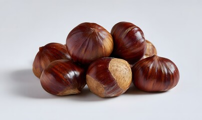Obraz premium chestnuts infront of a blank background