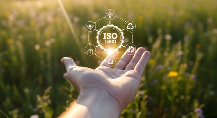 ISO 14001 Certification Concept Environmental Management System Standard & Sustainability