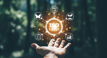 ISO 14001 Environmental Management System Sustainability Concept in Green Business