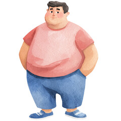 chubby man