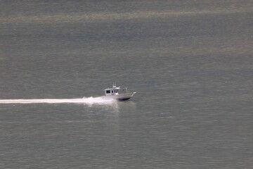 High speed boat in the distance 