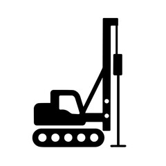 heavy pile driver machine
