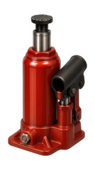 Hydraulic bottle jack featuring a non-slip grip and safety bypass for home garage use.