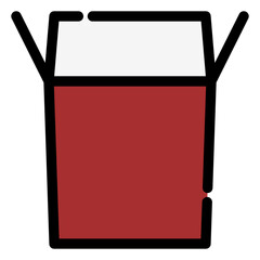 noodle box takeaway packaging icon