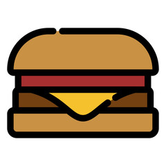 hamburger sandwich icon
