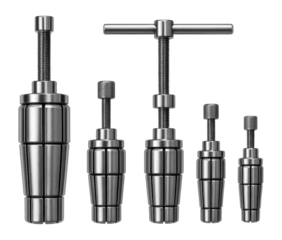 Exhaust pipe expander set featuring various sizes for exhaust system repairs.