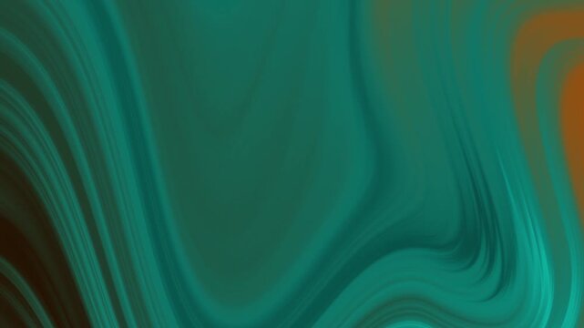 Abstract swirling greens, browns, and orange pattern. Suitable for designs needing a vibrant and dynamic color palette, like backgrounds or wallpapers.