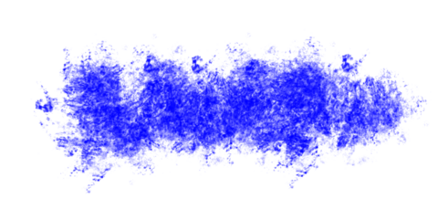 Abstract blue glowing digital mosaic pattern isolated on transparent background