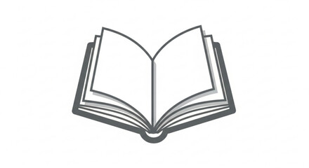 Open book icon book vector illustration education concept reading, learning, and knowledge symbol for web design