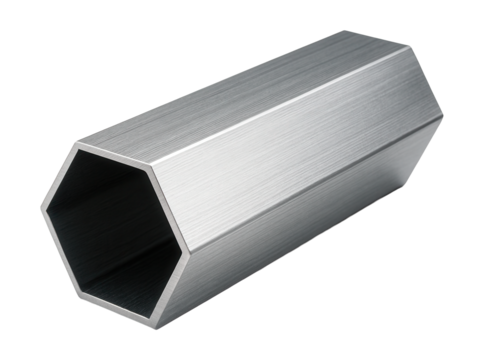 Hexagonal aluminum profile for custom staircase railings.