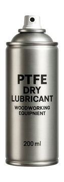 200ml spray can of PTFE dry lubricant for woodworking equipment.
