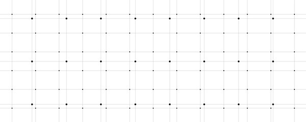 Planer page with dotted grid. Seamless checkered paper texture. Retro bullet journal notebook background. Simple square graph pattern. School math sheet wallpaper. Vector repeating workbook template