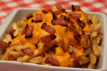 Golden French Fries, Cheese, Crispy Bacon