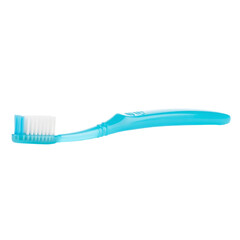 toothbrush on white and transparent background