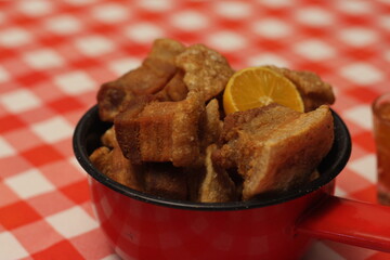 Brazilian Fried Pork Belly Appetizer
