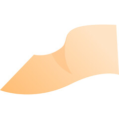 Stylized Cartoon Representation of a Single Warrior Shield with a Subtle Orange Gradient on a Transparent Background Ideal for Game Assets