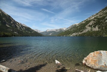 Mystic Lake in Beartooth Mountains, Montana