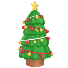 Christmast Tree 3D Illustration