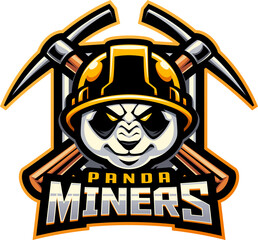 Panda miners esport mascot