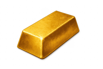 Gold bar representing wealth, luxury, and success