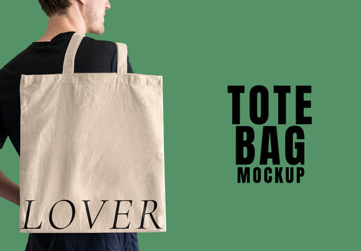 Canvas Tote Bag Mockup PSD