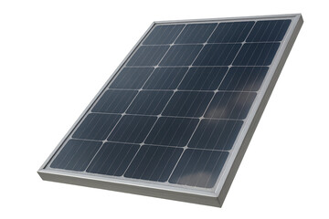 solar panels on white background