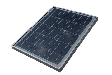 solar panels on white background
